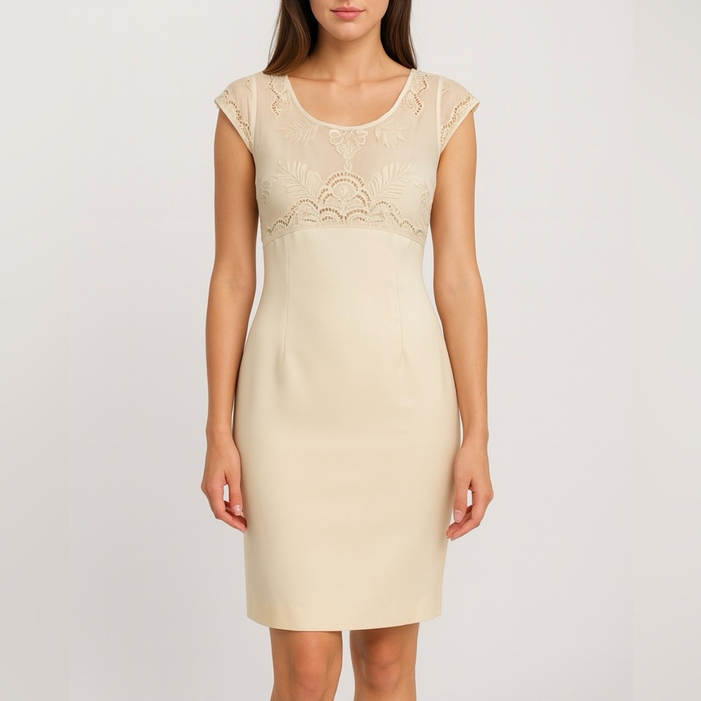 NWT Antonio Melani Embroidered Desert Flower Dylan Dress Size 4
